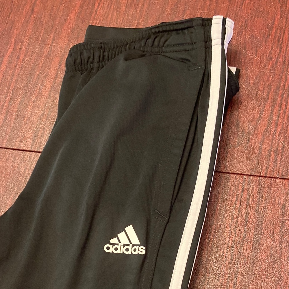 Adidas Black Sweatpants with Signature Stripes - Picture 4 of 7